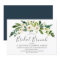 White Flowers Blooming Bridal Brunch Invitation