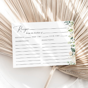 White Flowers, Cream Flowers, Bridal Shower Recipe