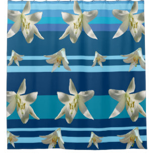 White flowers dream Shower Curtain