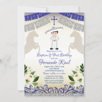 White Flowers Fiesta Baptism and 1st Birthday