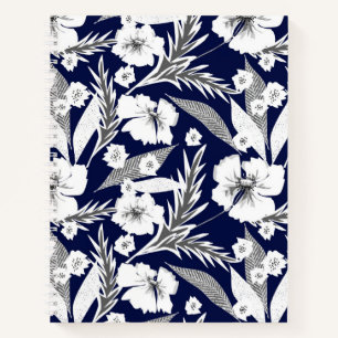 White flowers notebook