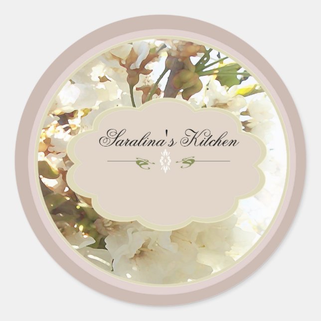white flowers spice jar labels 3 (Front)