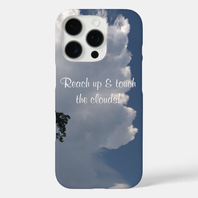 White Fluffy Clouds Phone Case (Back)