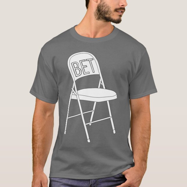 White Folding Chair BET Battle of Montgomery Alaba T-Shirt (Front)