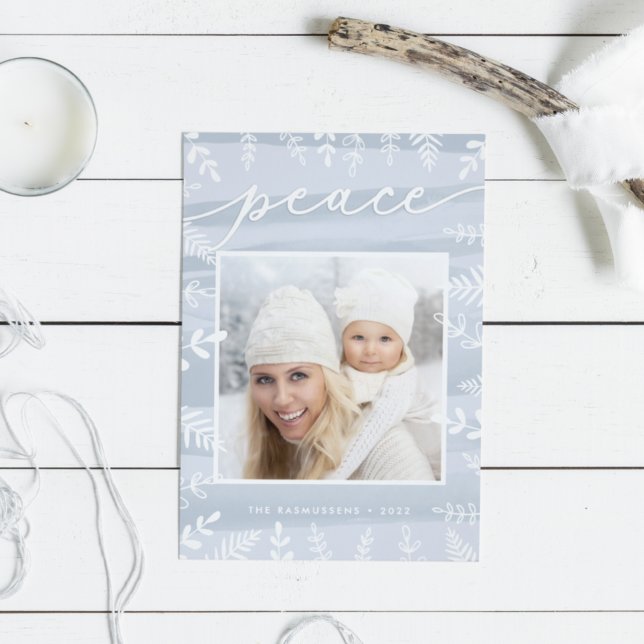 White Foliage | Holiday Photo Card (Creator Uploaded)