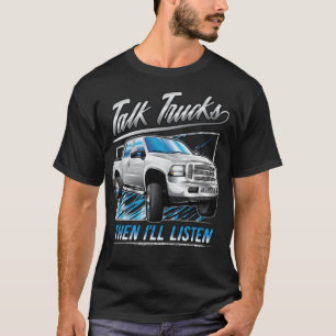 White Ford Truck cute workout shirt lgbt 