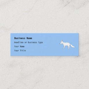 White Fox. Mini Business Card