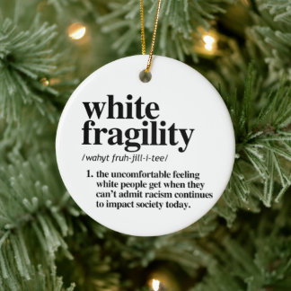 White Fragility Definition Ceramic Tree Decoration