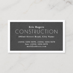 White frame concrete texture business card