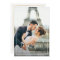 white frame wedding photo thank you card