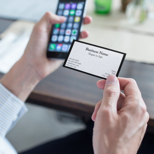 White Framed Business Card (Creator Uploaded)