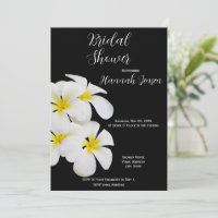 White Frangipani Flowers, Tropical, Floral, Bridal