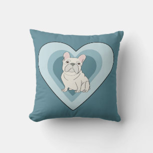 White French Bulldog Cushion