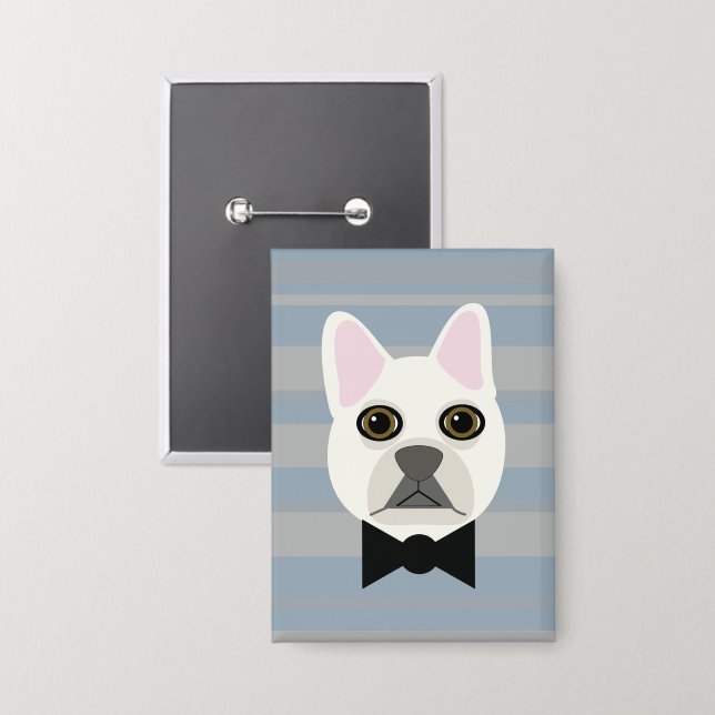 White French Bulldog, Stripes (Front/Back)