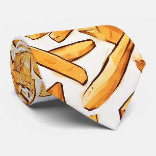 White French Fries Neck Tie 