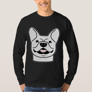 White Frenchie White French Bulldog Black & Whi T-Shirt