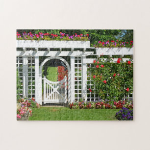 White garden gate jigsaw puzzle