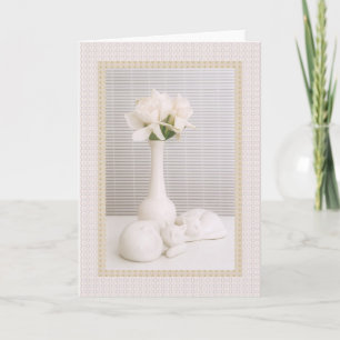 White gardenias & friends card