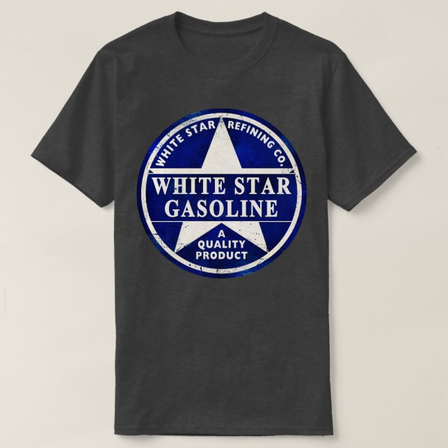 White Gasoline T-Shirt (Design Front)