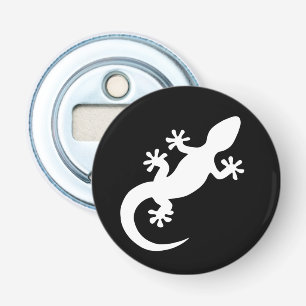 White Gecko Bottle Opener