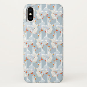 White Geese Pattern Case-Mate iPhone Case