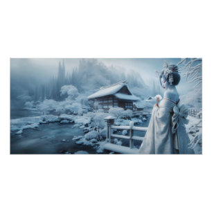 white geisha and white country poster