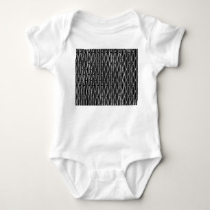 White Geometric Repeat Baby Bodysuit