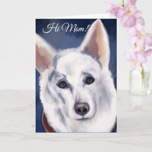 WHITE GERMAN SHEPHERD     CARD