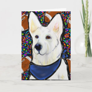 White German Shepherd Card
