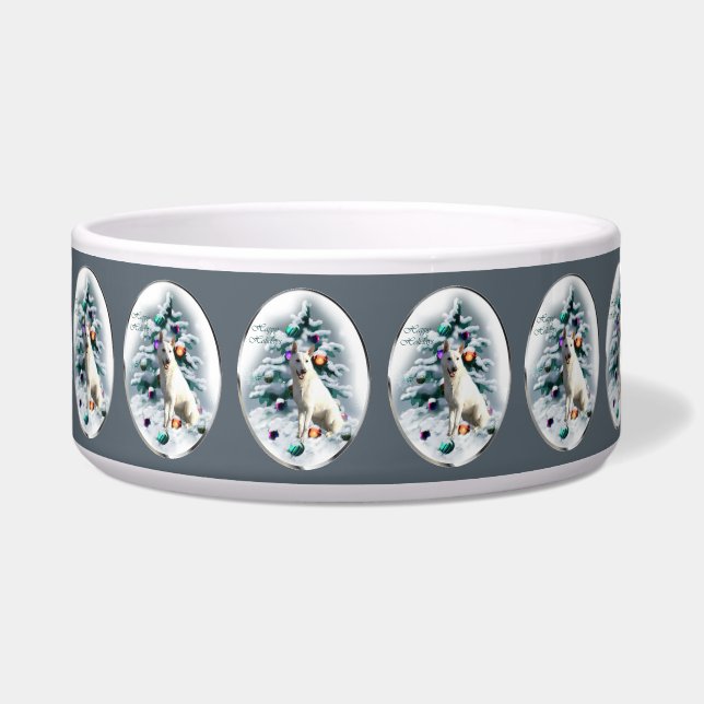 White German Shepherd Christmas  (Front)