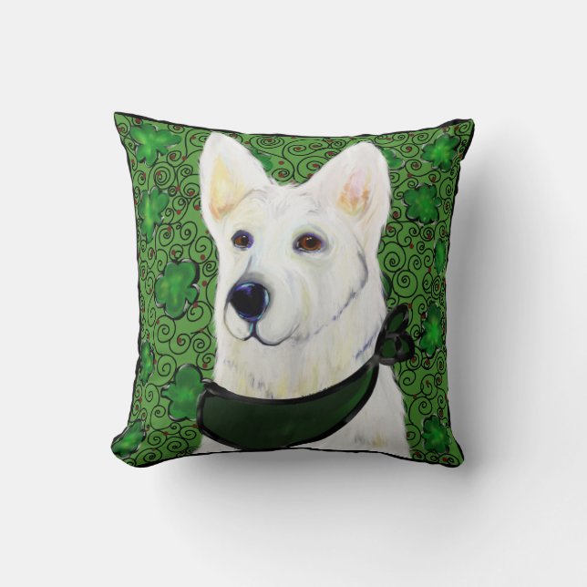 White German Shepherd Cushion (Front)