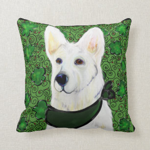 White German Shepherd Cushion