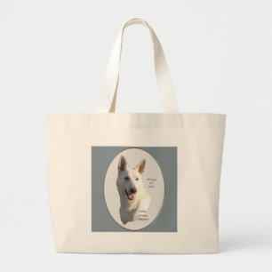 White German Shepherd Gifts Large Tote Bag