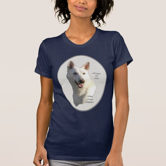White German Shepherd Gifts T-Shirt (Front)