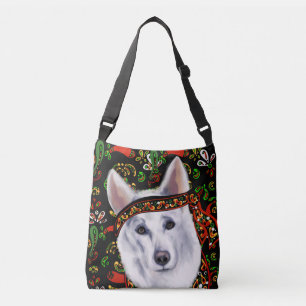 WHITE GERMAN SHEPHERD MEXICO CROSSBODY BAG