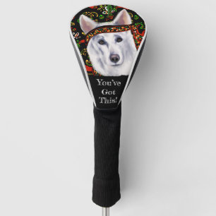 WHITE GERMAN SHEPHERD  MEXICO   GOLF HEAD COVER