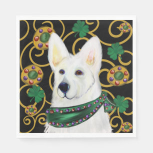 White German Shepherd Napkin