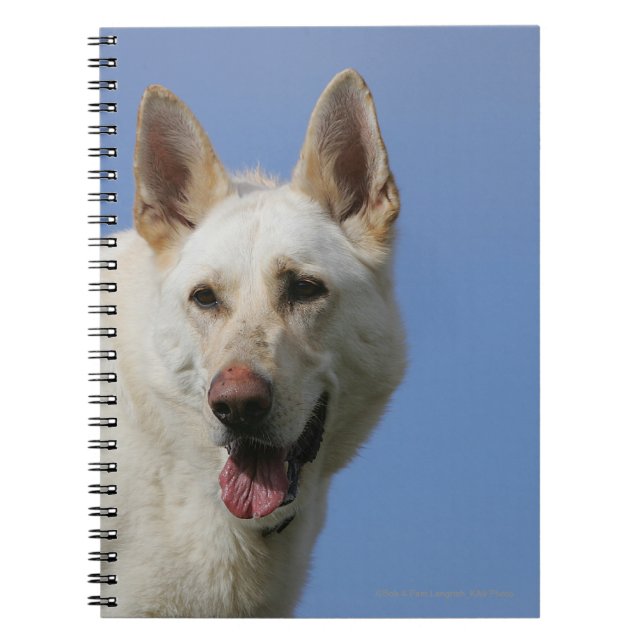 White German Shepherd Notebook (Front)