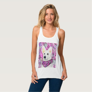 White German Shepherd Singlet