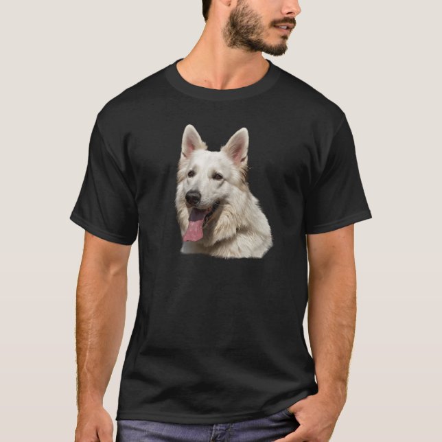 white german shepherd T-Shirt (Front)