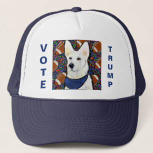 White German Shepherd Trucker Hat