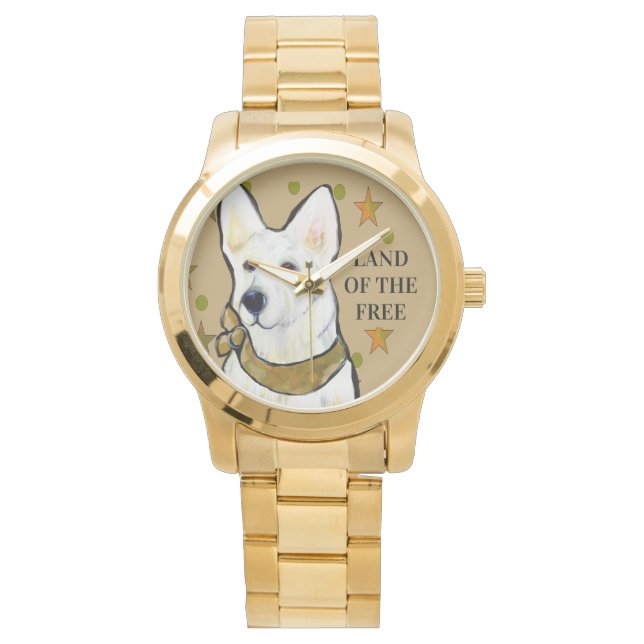 WHITE GERMAN SHEPHERD WATCH (Front)