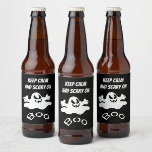White ghost beer bottle label
