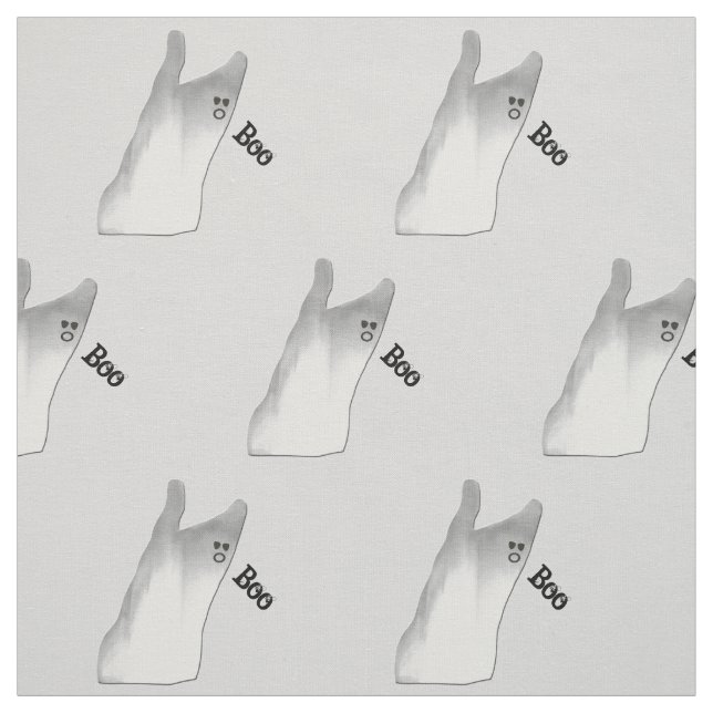White Ghost Boo Fabric (Swatch)