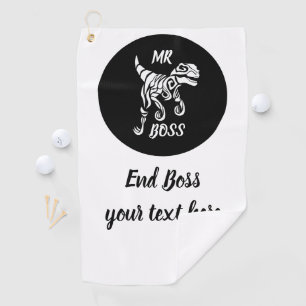 White Ghost Raptor Golf Towel