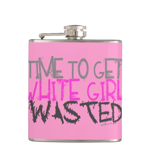 White Girl Wasted Flask (Front)