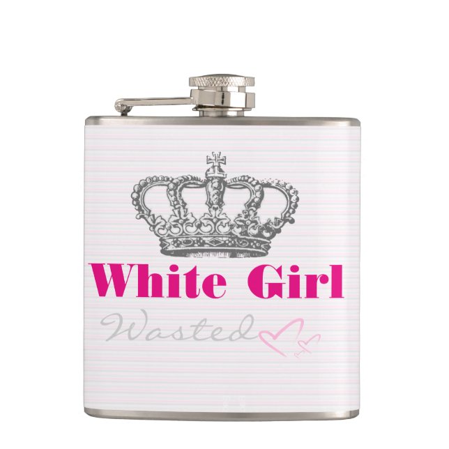 White Girl Wasted Flask (Front)