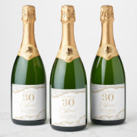 White Gold Agate 30th Wedding Anniversary Party