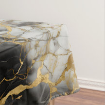 White, Gold and Black Luxury Marble Elegant