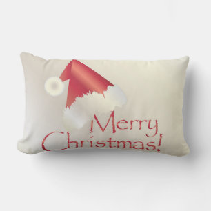 White gold Christmas Lumbar Cushion